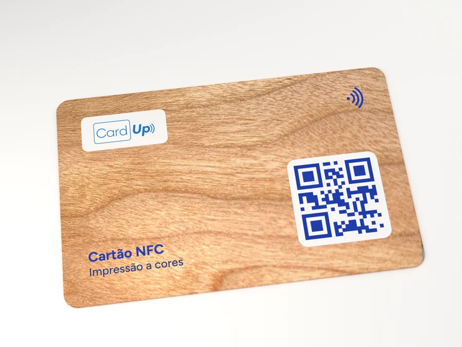 Cartão de Visita NFC CardUp em Cerejeira – impressão a cores